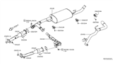 Diagram for 2015 Nissan Frontier Exhaust Pipe - 20020-EA000