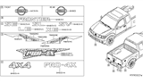 Diagram for 2015 Nissan NV Emblem - 62890-EA500