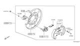 Diagram for Nissan Brake Backing Plate - 44030-EA070