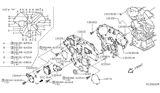 Diagram for 2014 Nissan Frontier Timing Cover - 13500-EA000