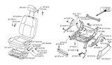 Diagram for 2014 Nissan Frontier Seat Cover - 87370-9BL0D
