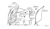 Diagram for 2015 Nissan Frontier Door Latch Assembly - 82475-ZP50A