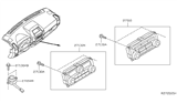 Diagram for 2014 Nissan Frontier A/C Switch - 27510-9CA1A