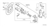 Diagram for 2013 Nissan Xterra Brake Caliper - 44001-ZL40A