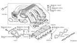 Diagram for 2012 Nissan Frontier Intake Manifold Gasket - 14035-EA000