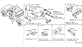 Diagram for 2021 Nissan Frontier Power Window Switch - 25401-ZP70A