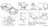 Diagram for Nissan Frontier Steering Angle Sensor - 47945-ZP00A