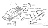 Diagram for 2021 Nissan Frontier Mud Flaps - 78812-9BN0A