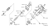 Diagram for Nissan Xterra Intermediate Shaft - 48822-EA000