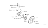 Diagram for Nissan Frontier Wheel Hub - 40202-4X01A