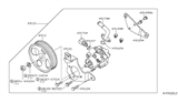 Diagram for Nissan Pathfinder Belt Tensioner Bolt - 081B7-0701A