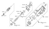 Diagram for 2012 Nissan Frontier Steering Column - 48810-ZZ70A