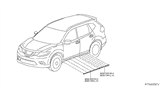 Diagram for Nissan Door Moldings - 82876-4BA0A