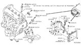 Diagram for Nissan Pathfinder Engine Control Module - 23703-9HP9A