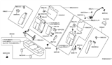 Diagram for Nissan Altima Cup Holder - 88741-ZX00C