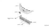 Diagram for 2015 Nissan Altima Grille - 62310-3TA0A