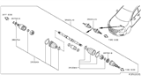 Diagram for 2013 Nissan Altima Axle Shaft - 39101-3NT0A