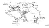 Diagram for 2013 Nissan Altima Sway Bar Bushing - 54613-3TA0A