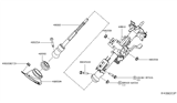 Diagram for Nissan Maxima Steering Shaft - 48080-3TA0A