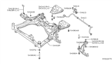 Diagram for Nissan Control Arm - 54500-9HP0A