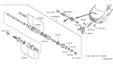 Diagram for Nissan Axle Shaft - 39100-3TA0A
