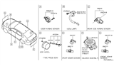 Diagram for 2015 Nissan Pathfinder TPMS Sensor - 40700-3JA0A