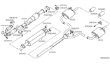 Diagram for 2014 Nissan Altima Exhaust Pipe - 20300-3TA0A
