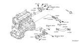 Diagram for Nissan Rogue Thermostat Housing - 11060-3TA0B