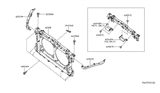 Diagram for Nissan Altima Radiator Support - 62500-9HS0A
