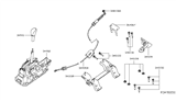 Diagram for 2016 Nissan Pathfinder Automatic Transmission Shifter - 34901-3NW4A