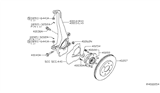 Diagram for Nissan Wheel Bearing Dust Cap - 40234-7S000