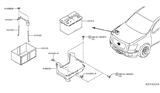 Diagram for Nissan Battery Tray - 64860-7S000