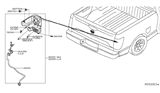 Diagram for Nissan Back Up Light - 26550-EZ23D