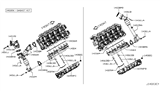 Diagram for Nissan Titan Exhaust Manifold Gasket - 14036-EZ30A