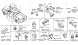 Diagram for Nissan Murano Brake Light Switch - 25320-3JA0A