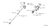 Diagram for 2014 Nissan Pathfinder Steering Column Cover - 48980-3TA0A