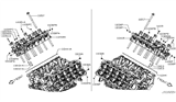 Diagram for Nissan Titan Cylinder Head Bolts - 11057-EZ40A