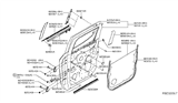 Diagram for Nissan Titan Door Moldings - 82820-9FT0A