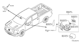 Diagram for Nissan Mirror Actuator - 96367-3JA2E