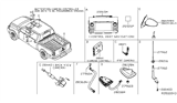 Diagram for 2017 Nissan Frontier Antenna - 28208-9BL0B