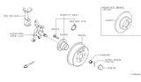 Diagram for 1996 Nissan Maxima Spindle Nut - 43262-2J000