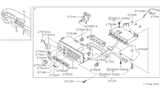 Diagram for Nissan Altima A/C Switch - 27660-1M200