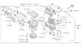 Diagram for 2000 Nissan Altima Heater Core - 27140-1N700