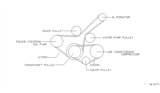 Diagram for 2000 Nissan Altima Serpentine Belt - 11720-9E001
