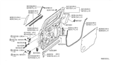 Diagram for Nissan Titan Door Hinge - 82400-ZR00A