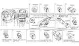Diagram for 2007 Nissan Armada Dimmer Switch - 25980-5Z000