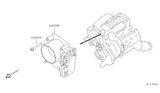 Diagram for 2014 Nissan NV Throttle Body - 16119-7S00D
