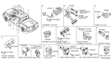 Diagram for Nissan Cruise Control Switch - 25551-ZR08B