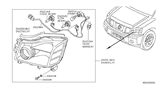 Diagram for Nissan Titan Headlight Bulb - 26296-7S000