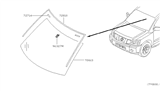 Diagram for Nissan Armada Windshield - 72700-7S00A